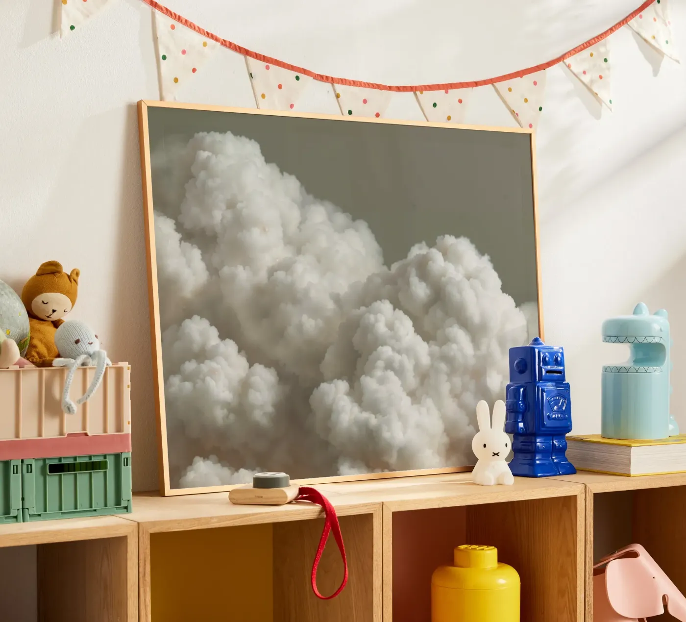 White clouds Poster von IamHomeDesigns