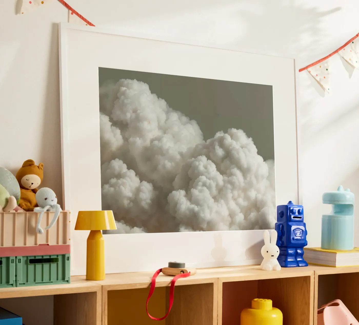 White clouds Poster von IamHomeDesigns