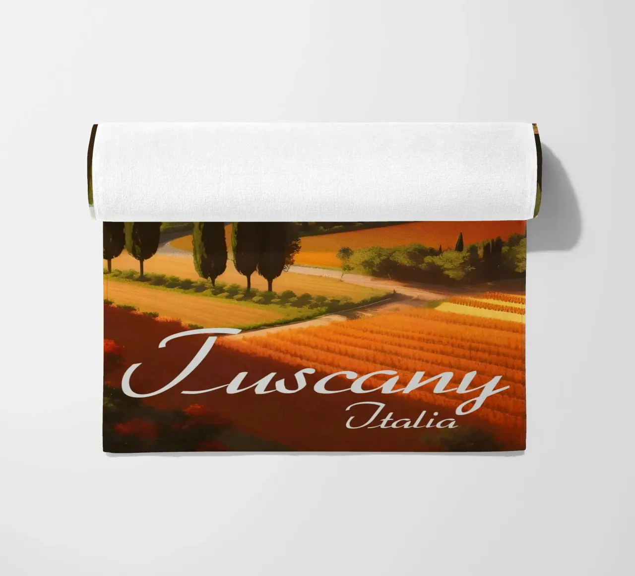 Scena di campagna in Toscana telo mare da Charnwood Prints