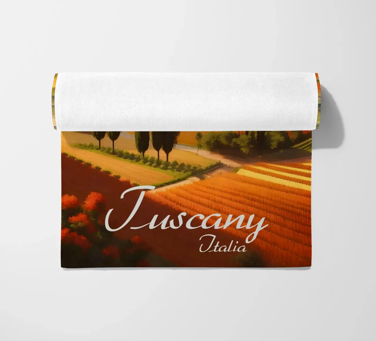 Scena di campagna in Toscana telo mare da Charnwood Prints