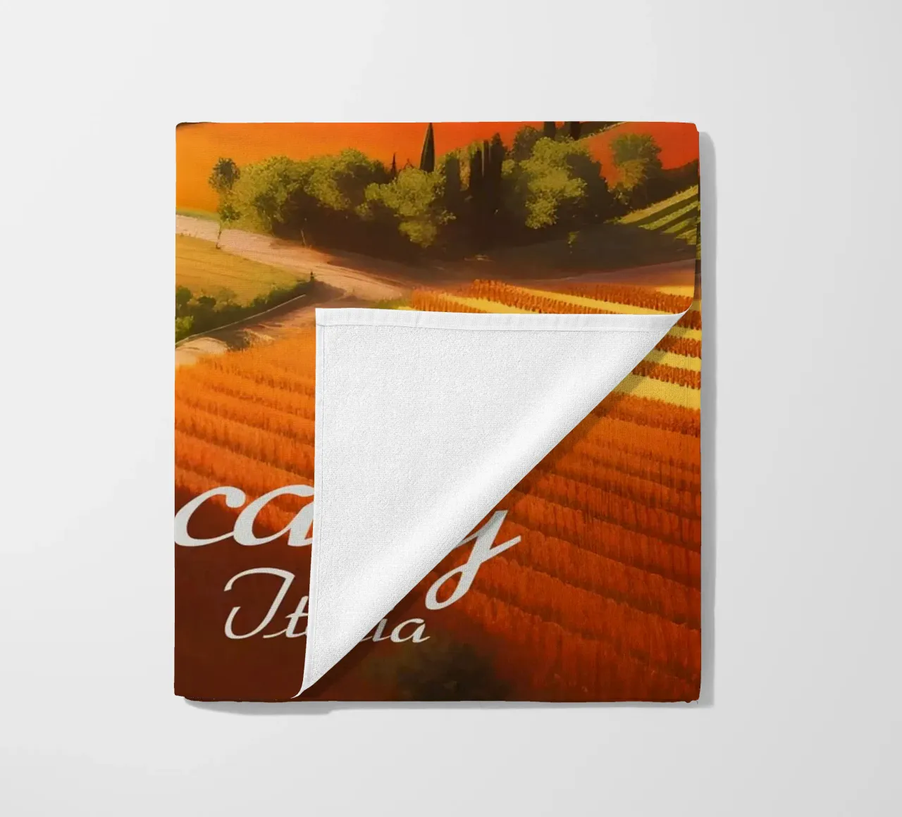 Scena di campagna in Toscana telo mare da Charnwood Prints