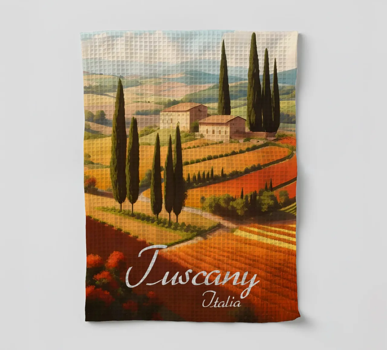 Scena di campagna in Toscana canovaccio da cucina da Charnwood Prints