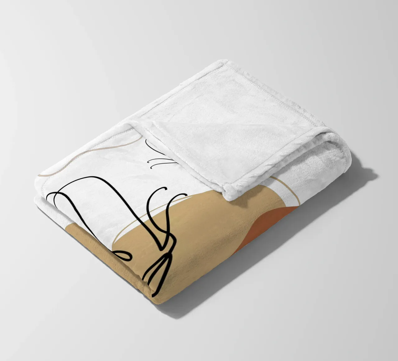 Minimalistischer Schmetterling Fleecedecke von YSV MINIMALIST