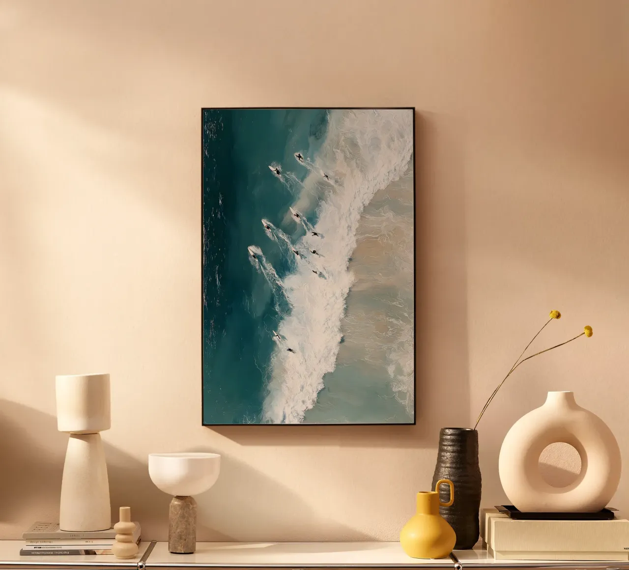 White Wave acrylic glass by Mosaic Dialogue