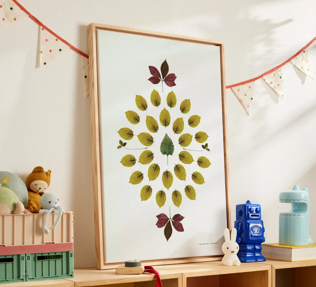 Botanicals 1 canvas met Baklijst van The Wall Shop