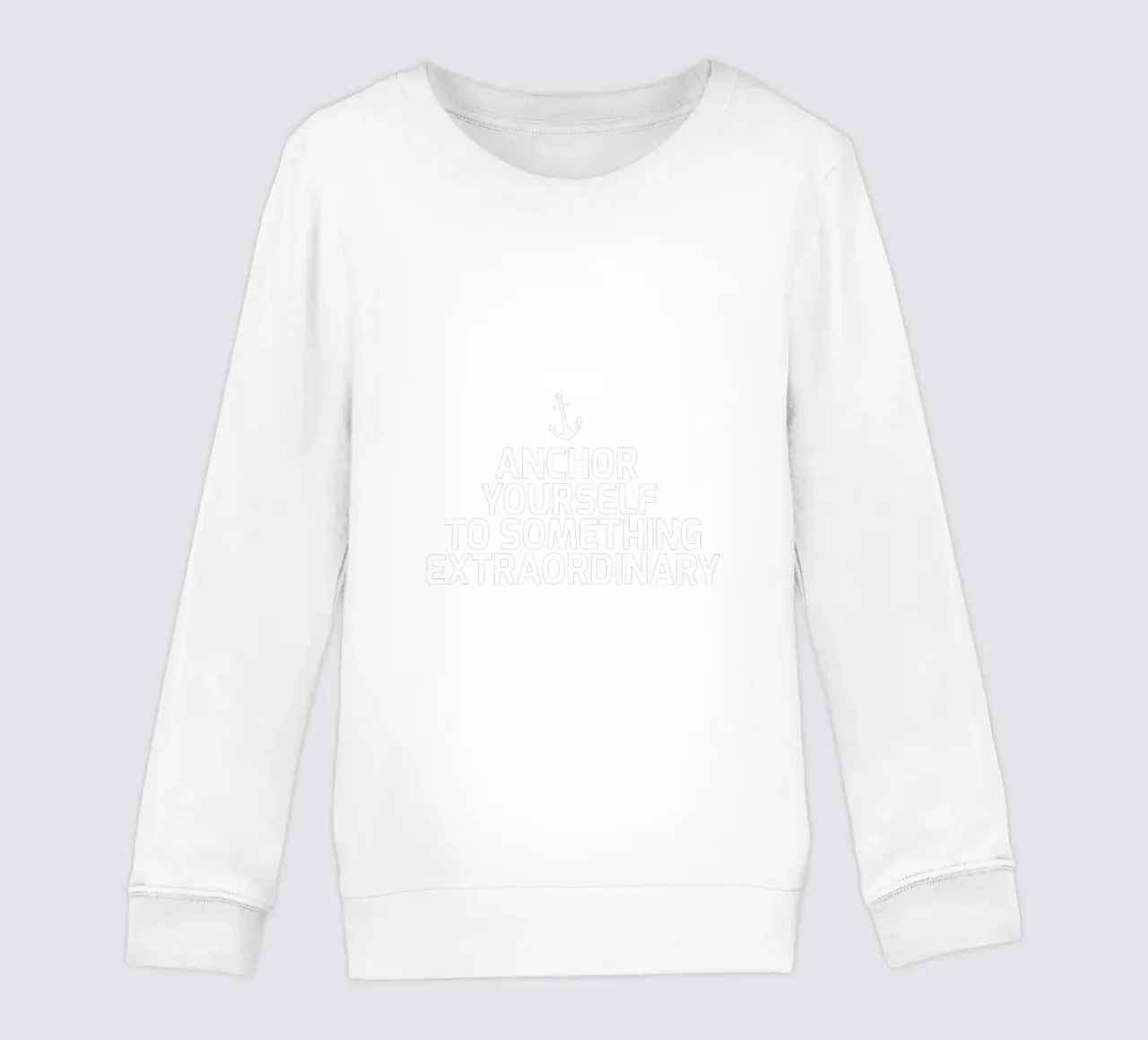 Anchor yourself to something extraordinary felpa bambino da baobabprintstore