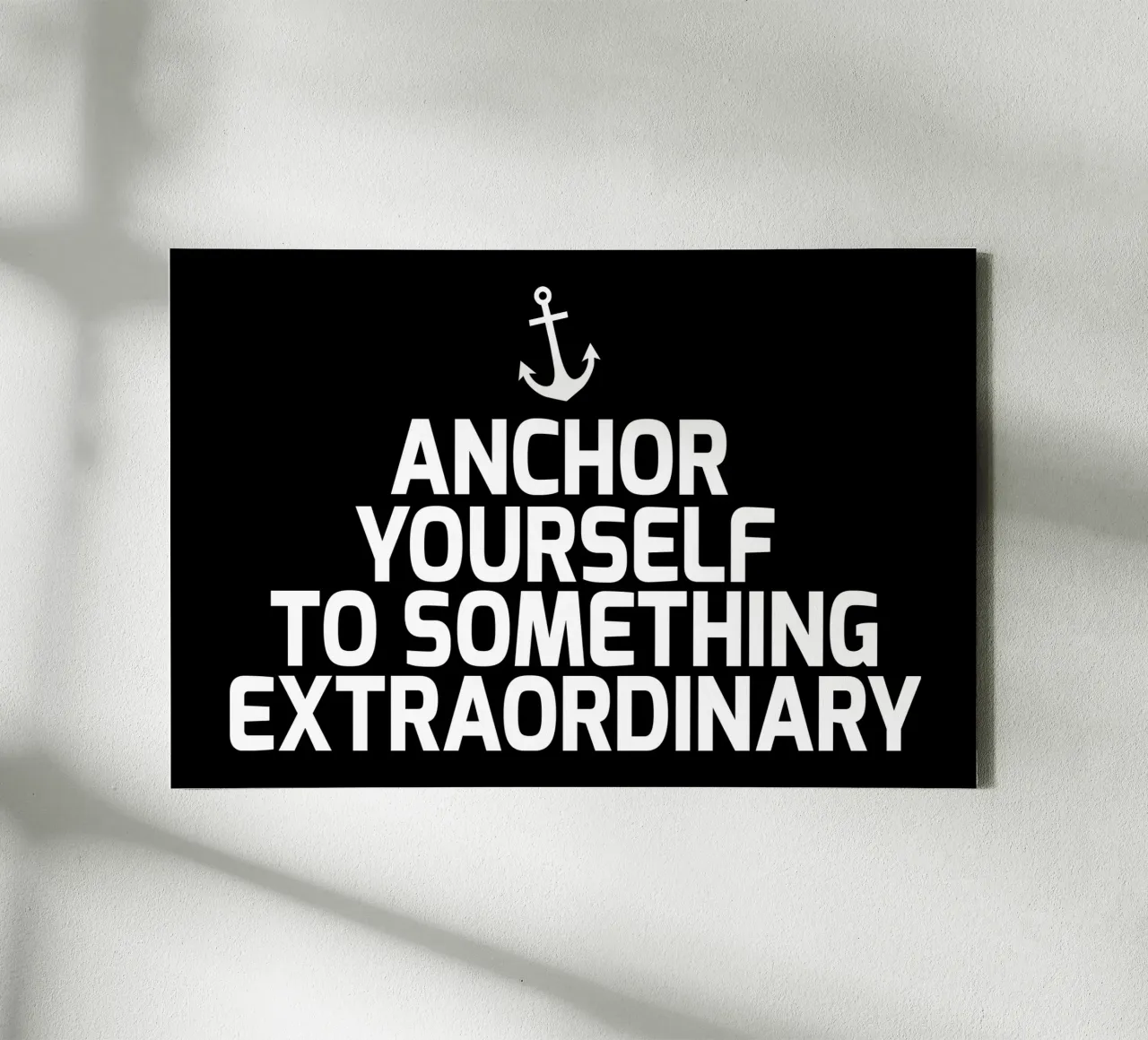 Anchor yourself to something extraordinary tela con Cornice a cassetta da baobabprintstore