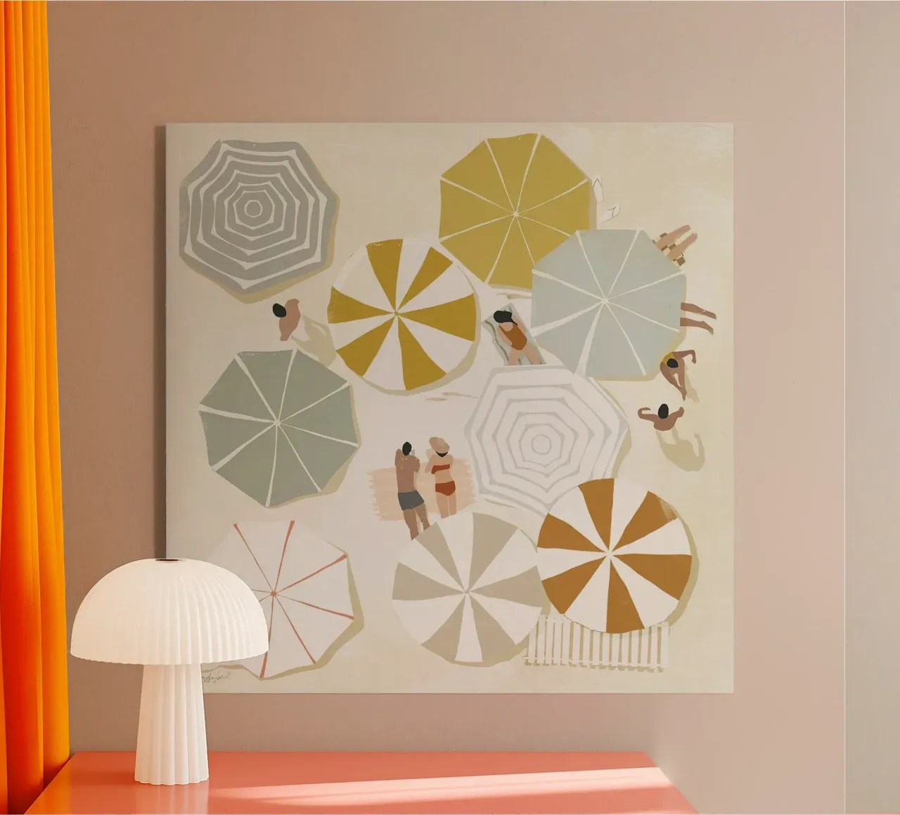 Umbrella Beach plexiglass da Gerarldking Mellisa