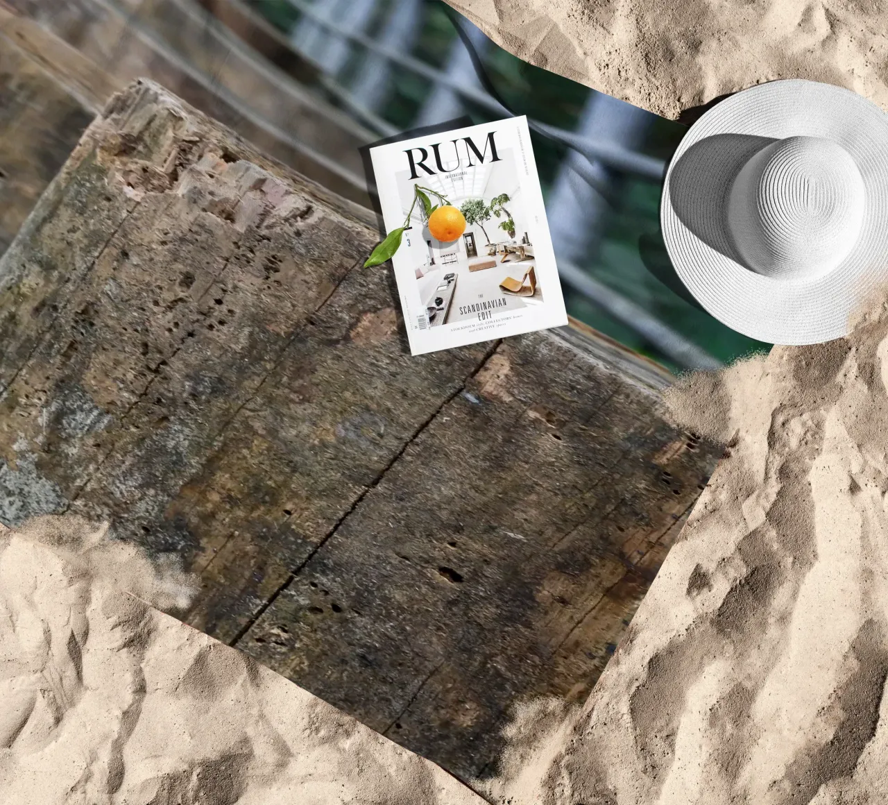 Sentiero rustico in legno telo mare da byrieneke