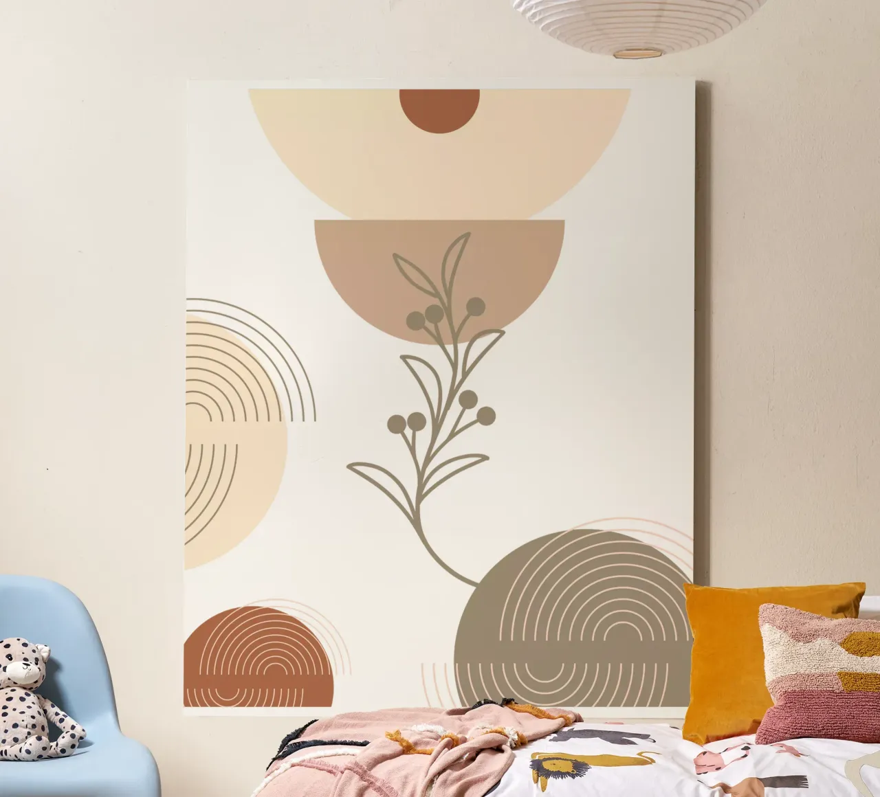 Modern minimalist canvas with Floater frame by YSV MINIMALIST