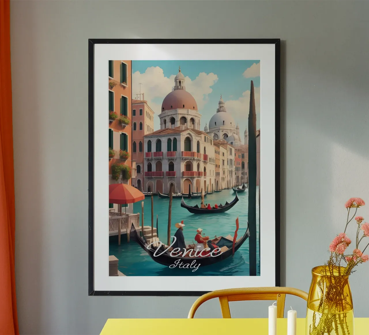 Scena del canale di Venezia carta hahnemühle da Charnwood Prints
