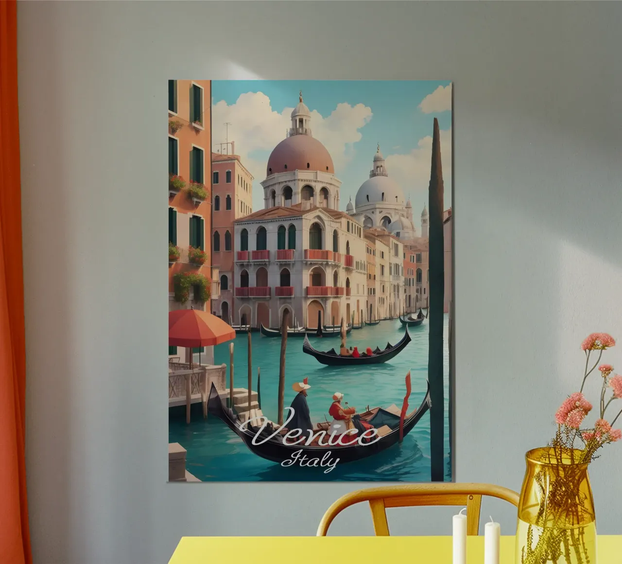 Scena del canale di Venezia carta hahnemühle da Charnwood Prints