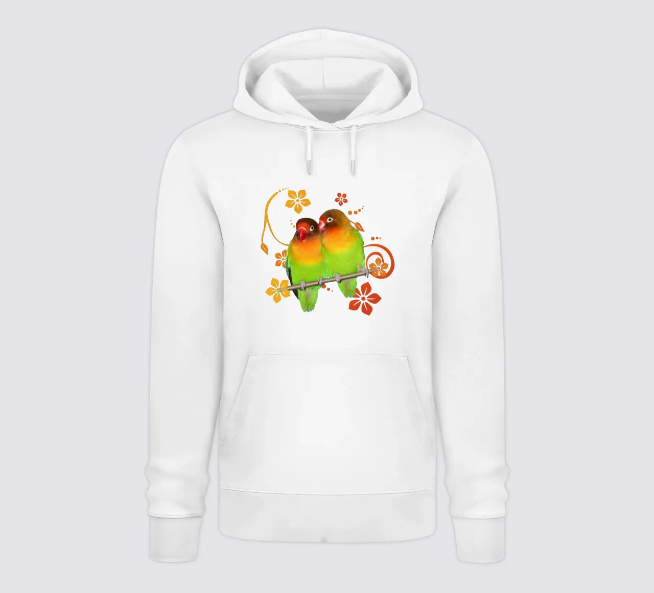 Two cute lovebirds hoodie by BwiseLizzy