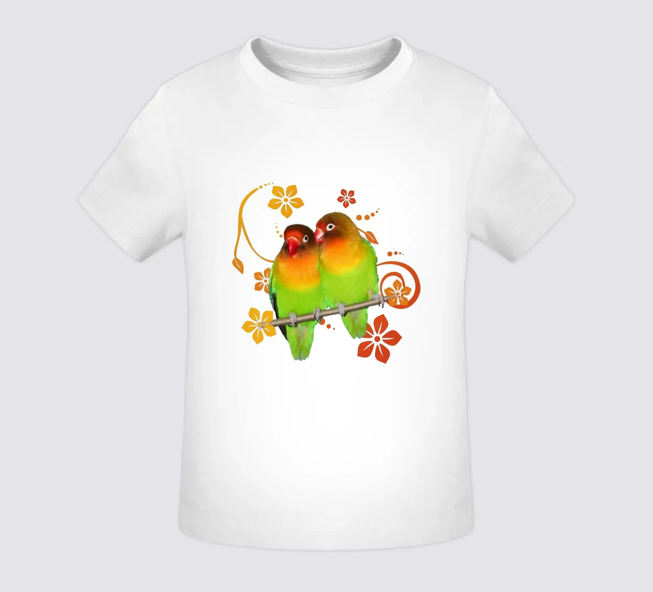 Twee schattige tortelduifjes baby t-shirt van BwiseLizzy