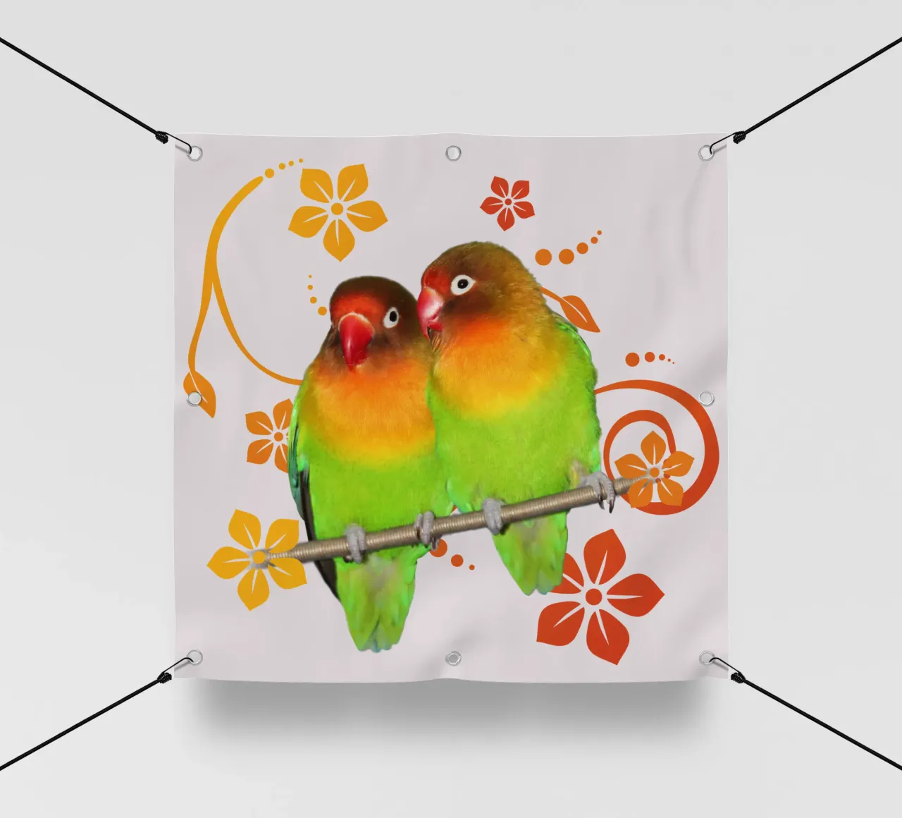 Due simpatici piccioncini telo in pvc da BwiseLizzy