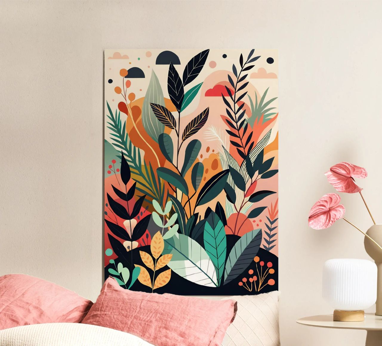 Vibrant Tropical Garden forex plate by Artistic-shop