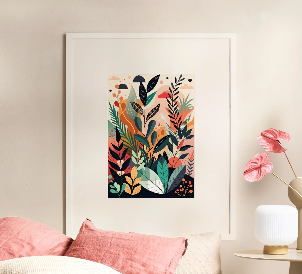 Vibrant Tropical Garden poster by Artistic-shop