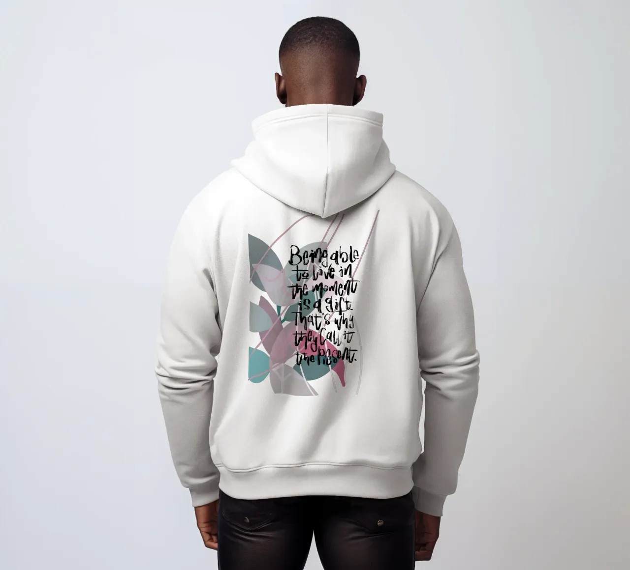 Being able to live in the moment felpa con cappuccio da LIMITED EDITION LETTERS
