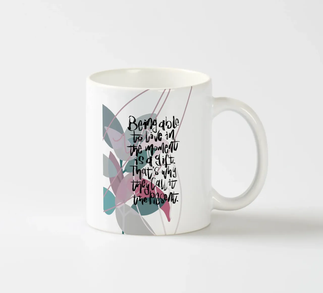 Being able to live in the moment tazza in ceramica da LIMITED EDITION LETTERS