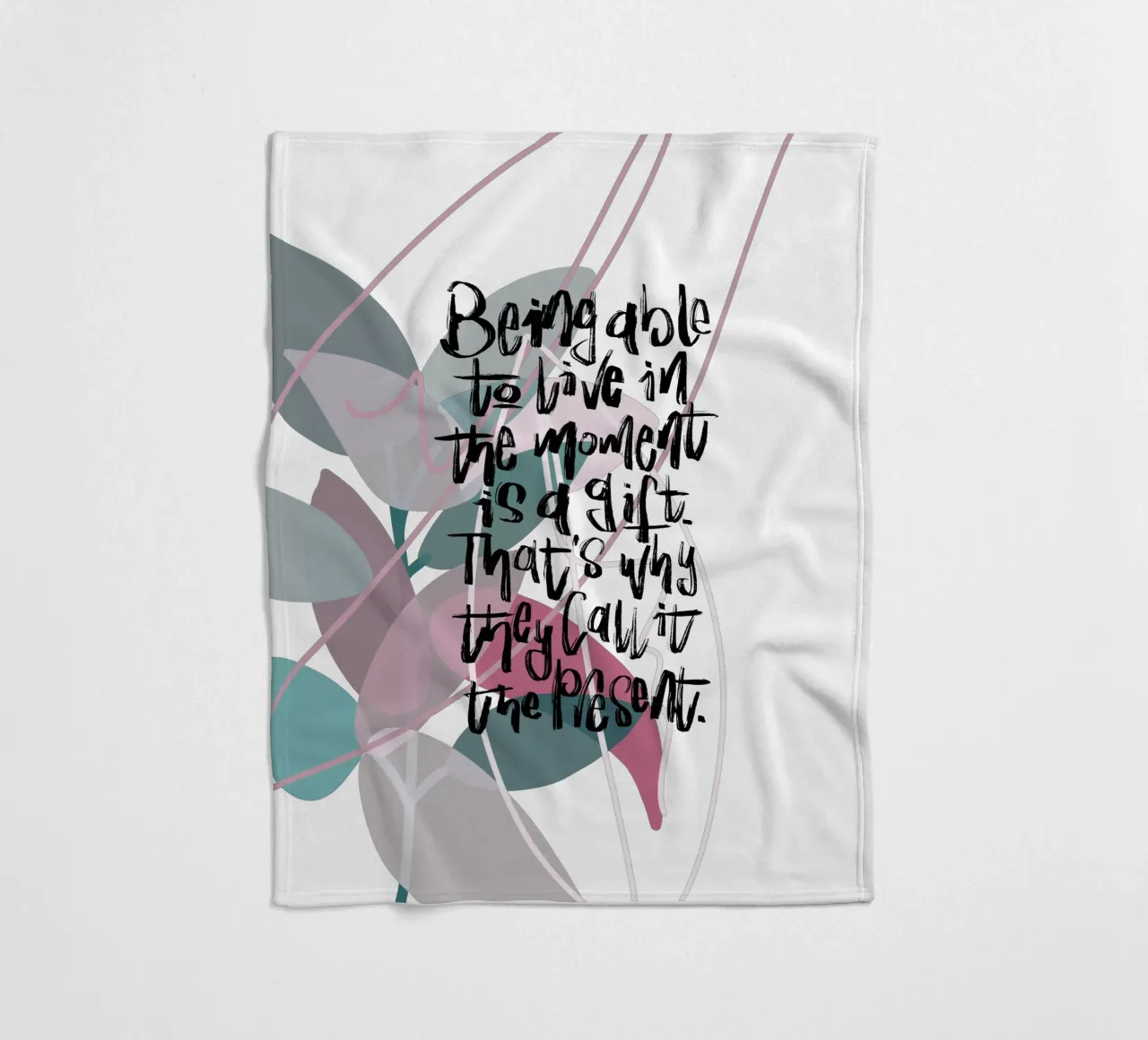 Being able to live in the moment coperta in pile da LIMITED EDITION LETTERS