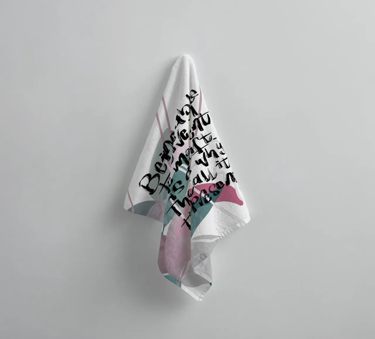 Being able to live in the moment asciugamano da bagno da LIMITED EDITION LETTERS