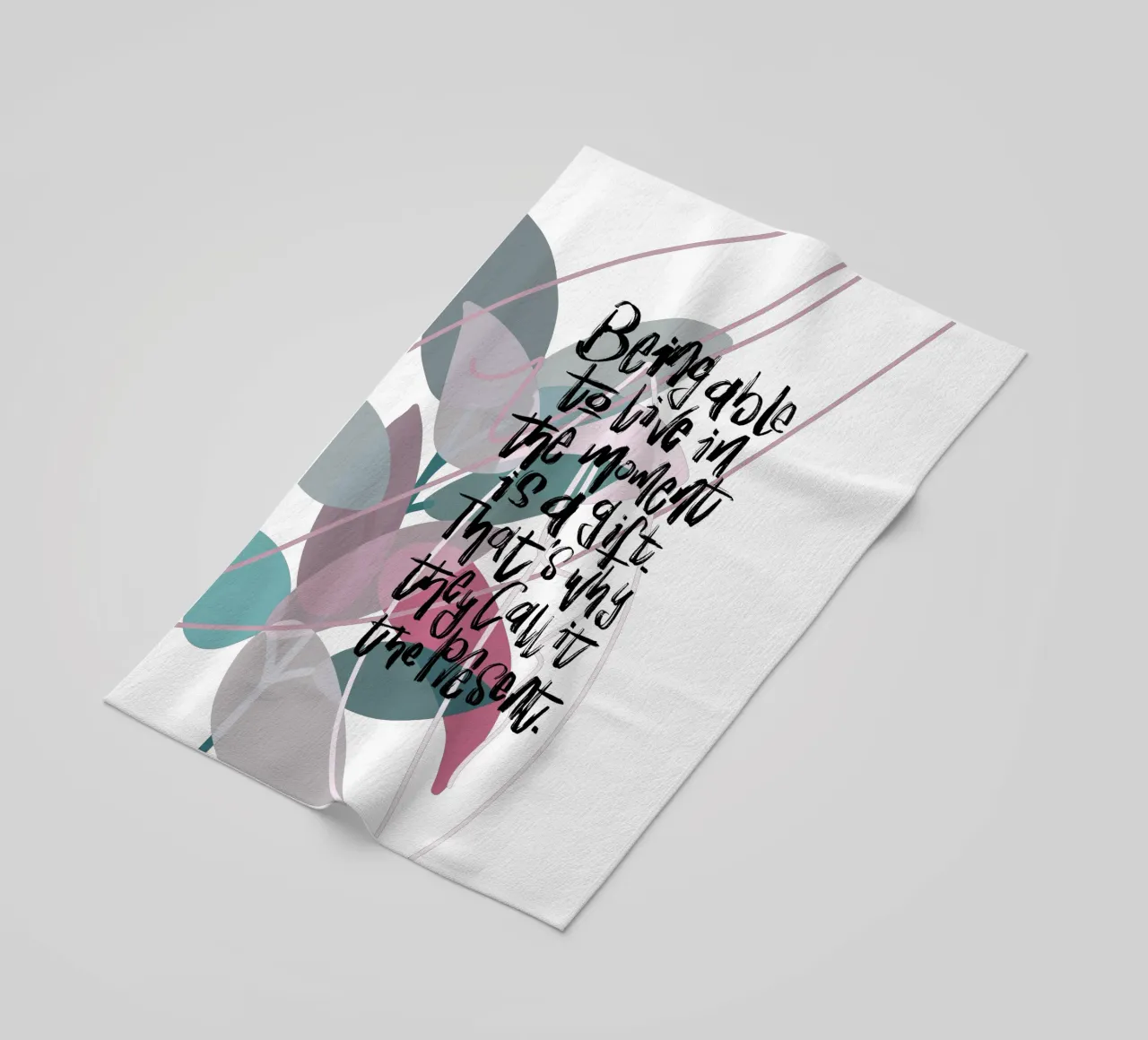 Being able to live in the moment telo mare da LIMITED EDITION LETTERS