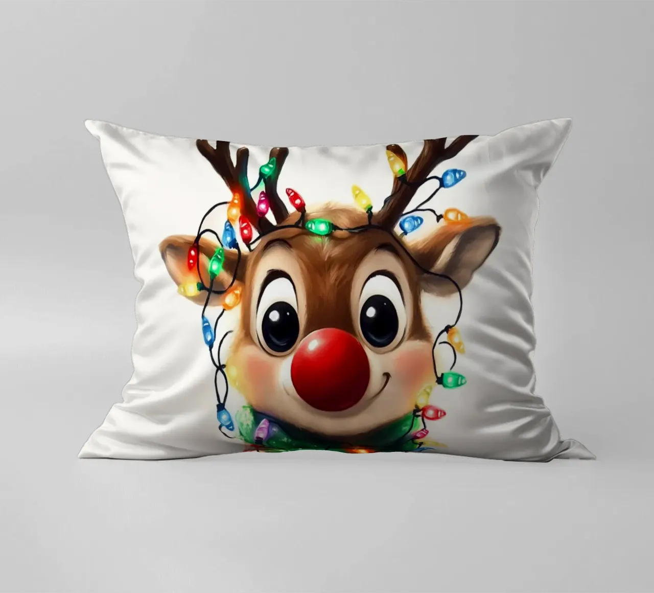 Simpatica renna Rudolf cuscino da Carinaprint