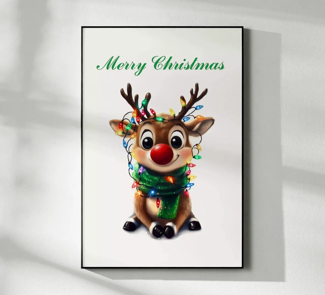 Simpatica renna Rudolf plexiglass da Carinaprint