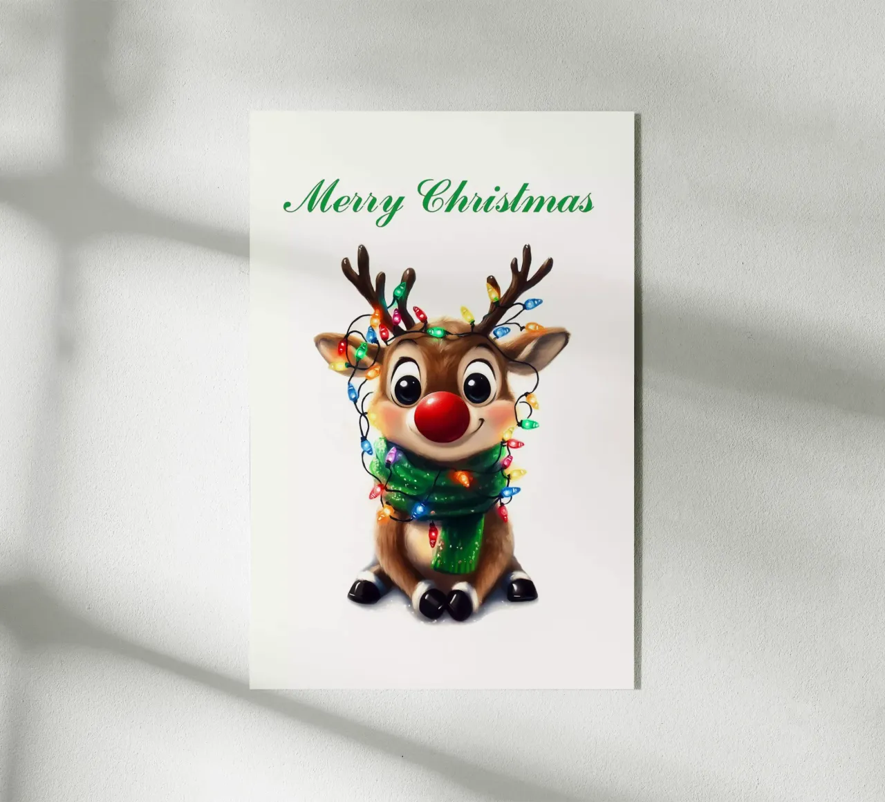 Simpatica renna Rudolf plexiglass da Carinaprint