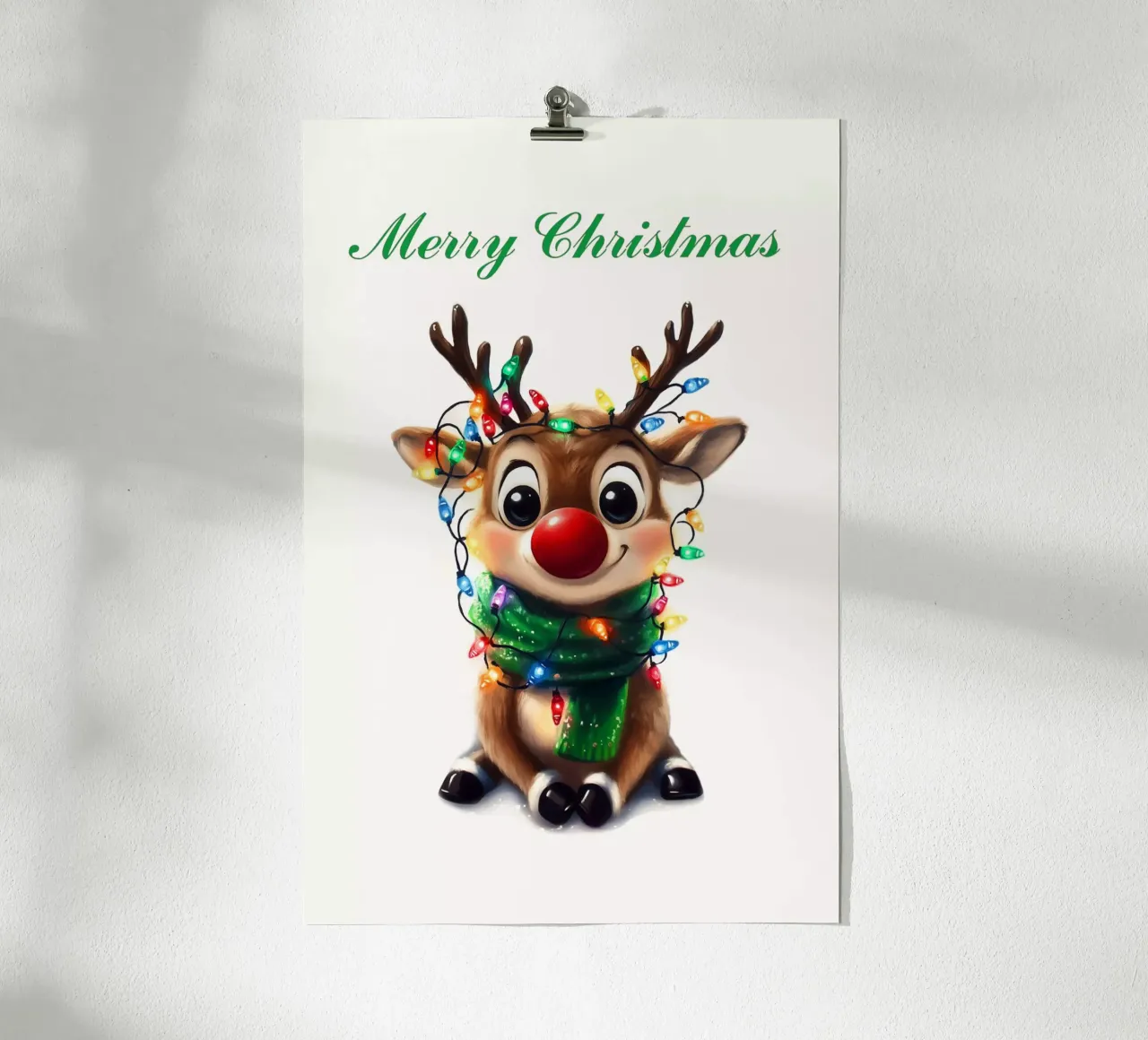 Simpatica renna Rudolf poster da Carinaprint