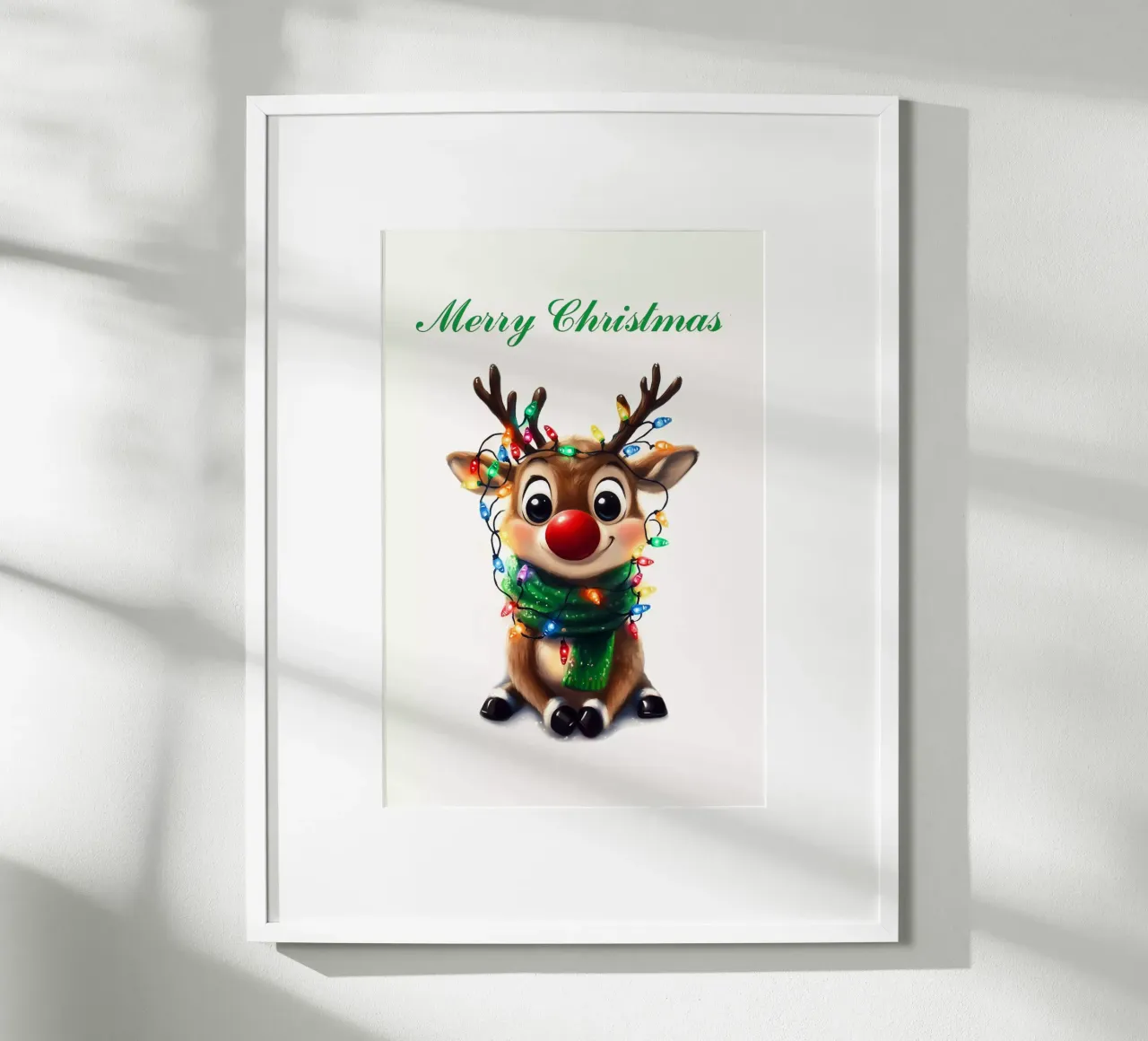 Simpatica renna Rudolf poster da Carinaprint