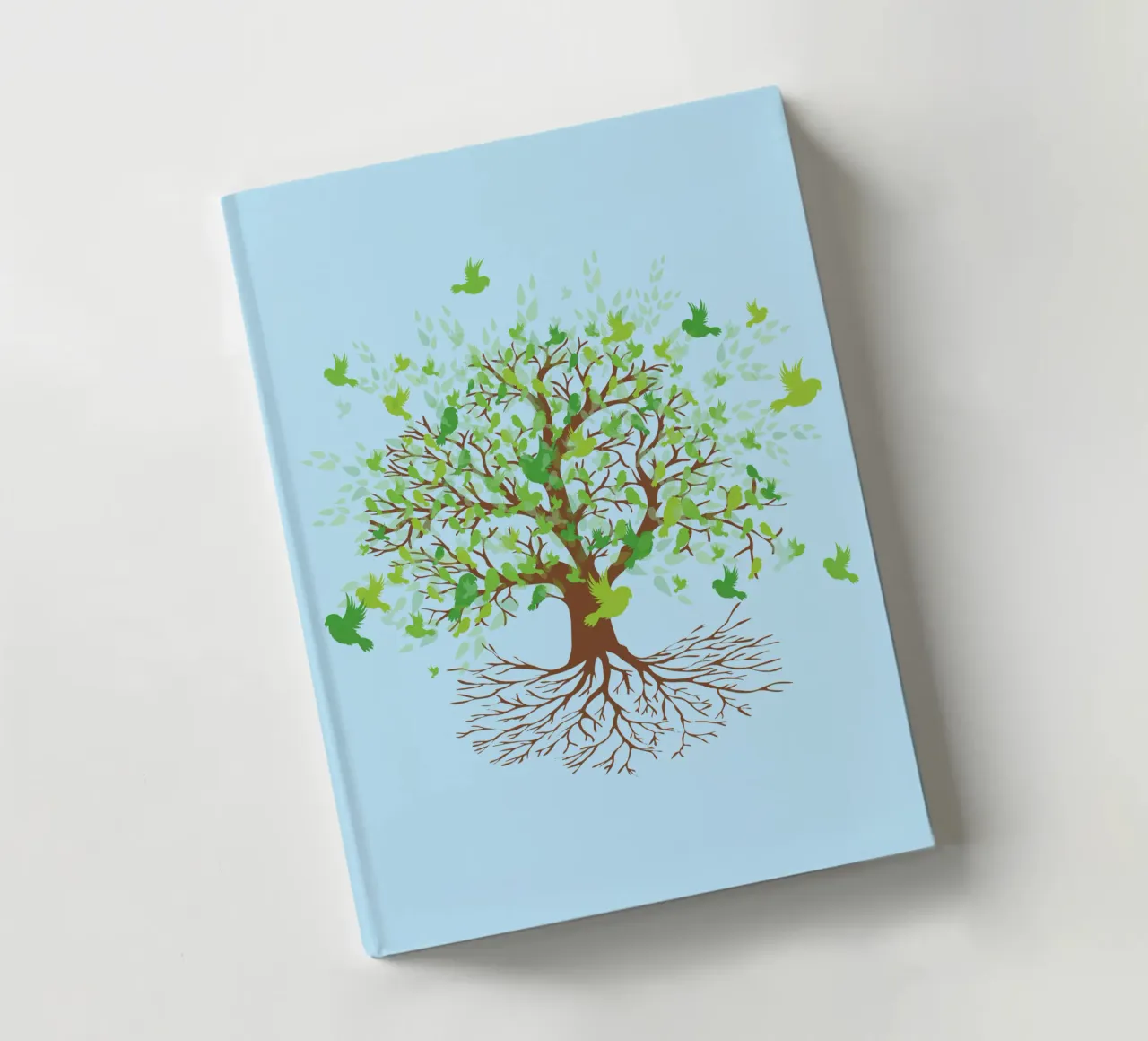 Tree of life green birds version notebook by BwiseLizzy