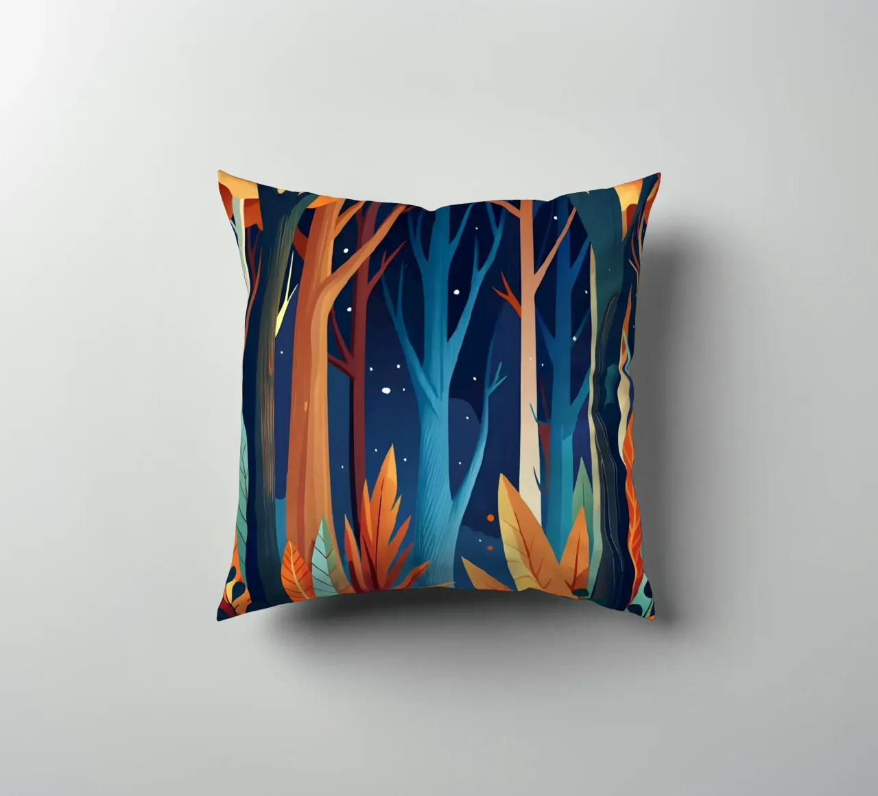 Incantevole foresta autunnale cuscino da Artistic-shop