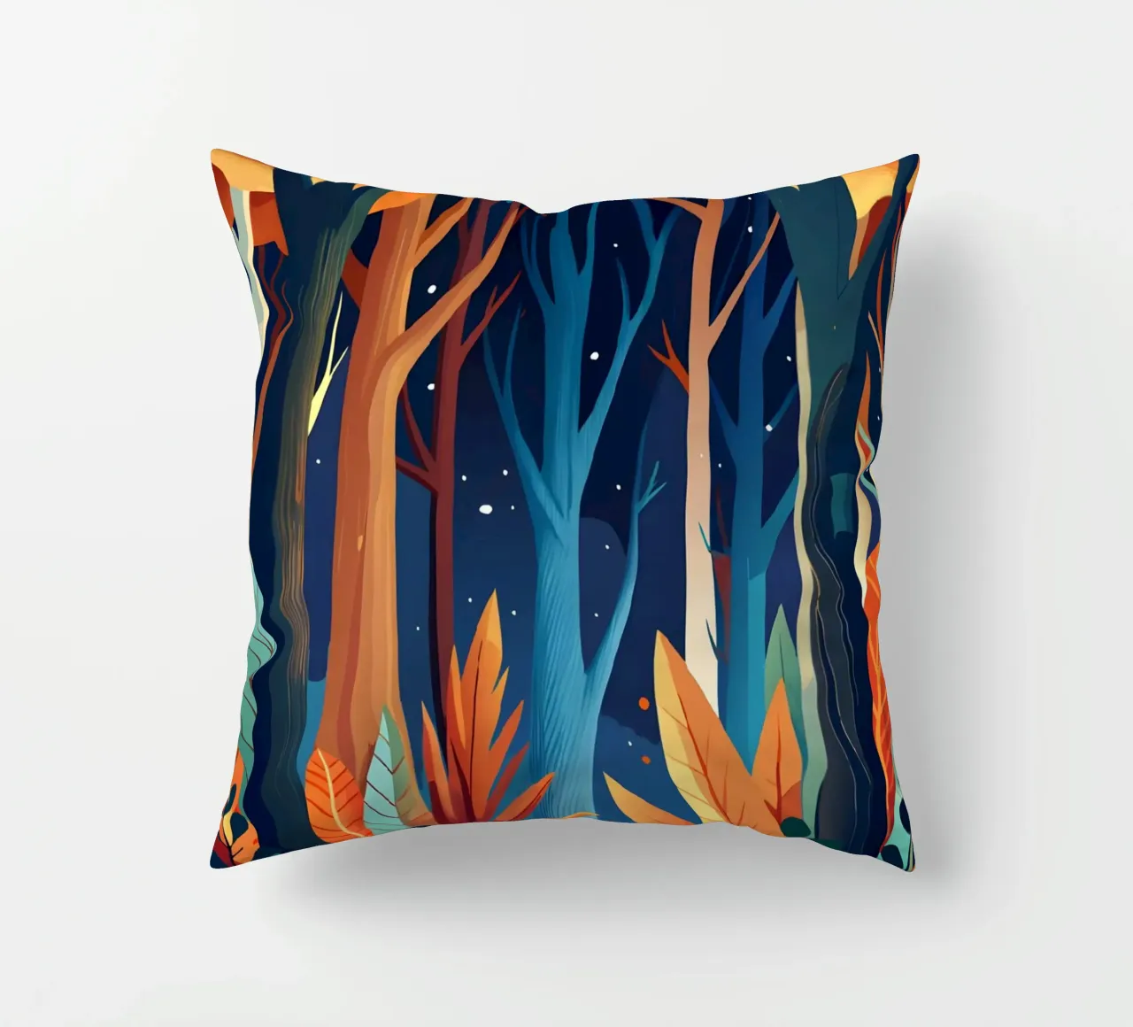 Incantevole foresta autunnale cuscino da Artistic-shop