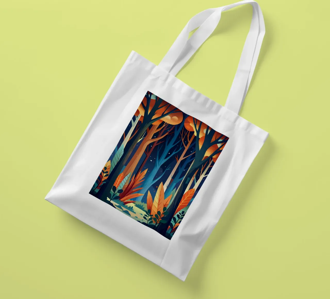 Incantevole foresta autunnale borsa in juta da Artistic-shop