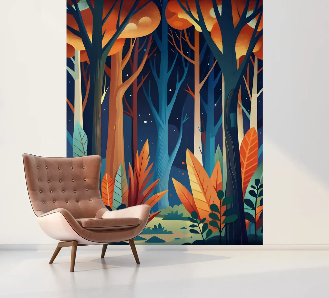 Bezaubernder Herbstwald Fototapete von Artistic-shop