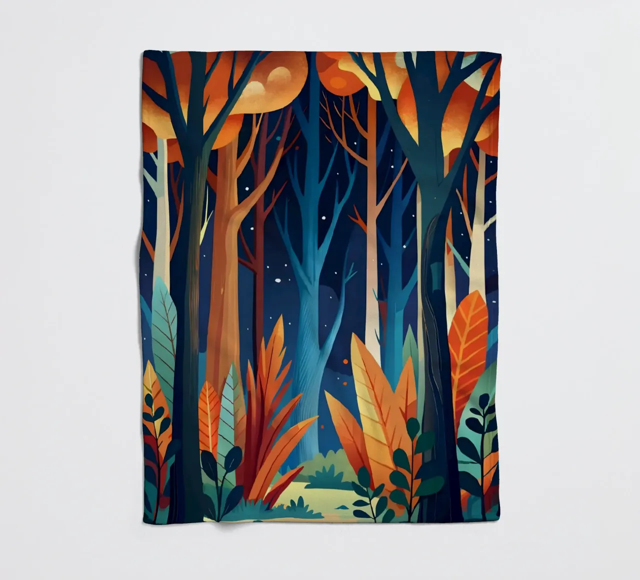 Incantevole foresta autunnale coperta in pile da Artistic-shop