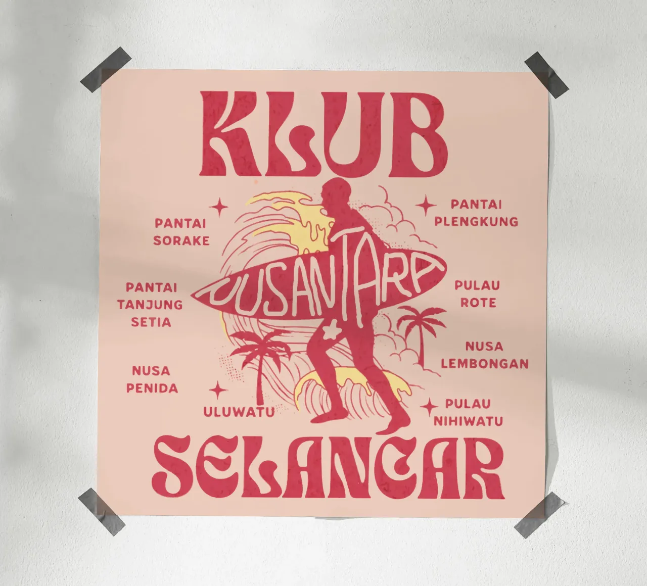Nusantara Surf Club poster da Gunawan Rb