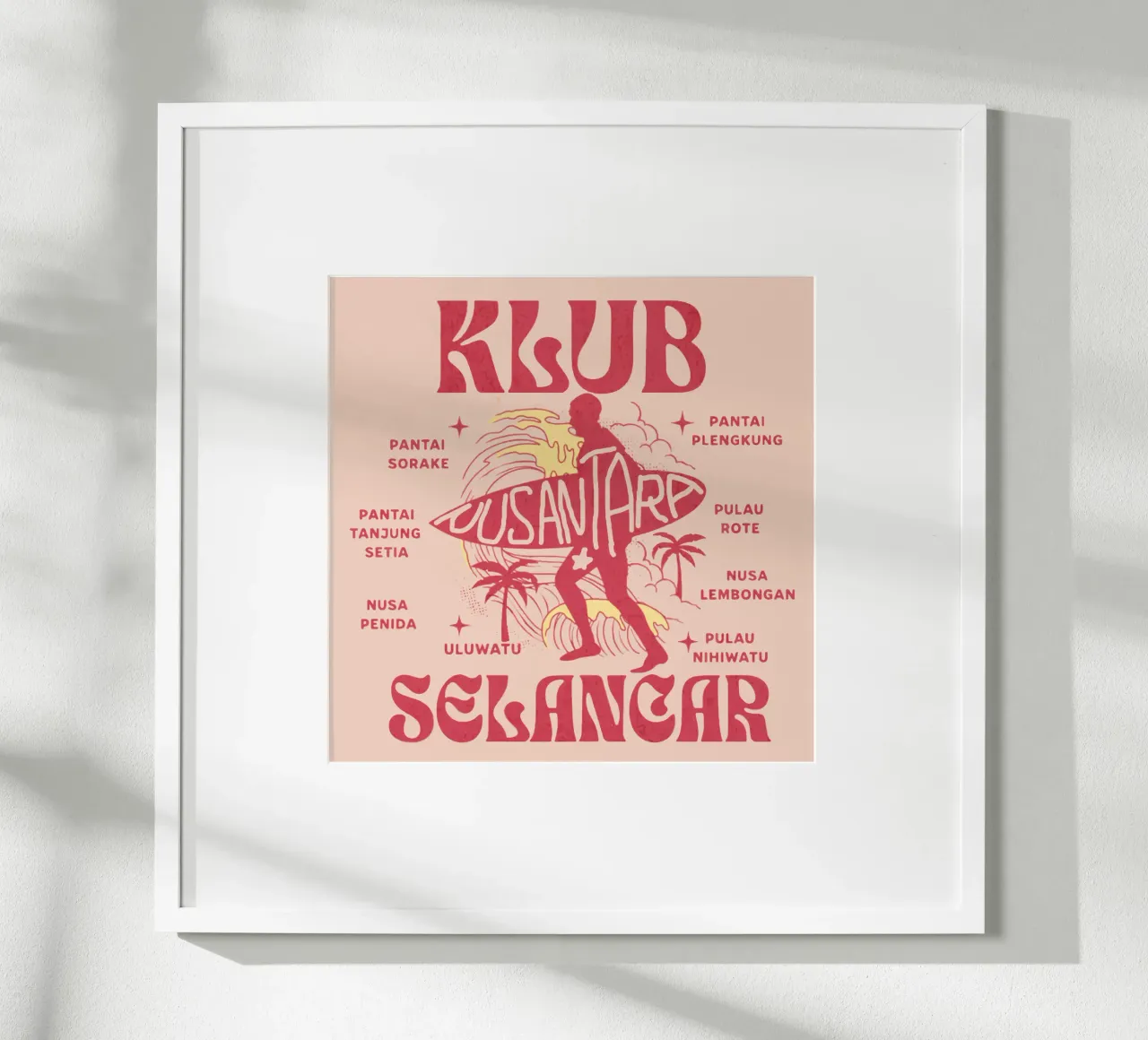 Nusantara Surf Club poster da Gunawan Rb