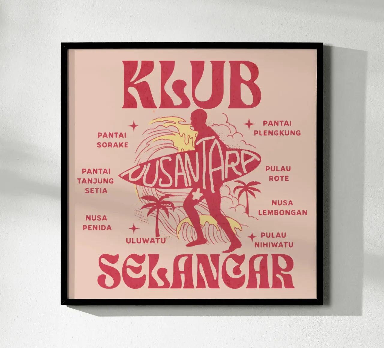 Nusantara Surf Club poster da Gunawan Rb