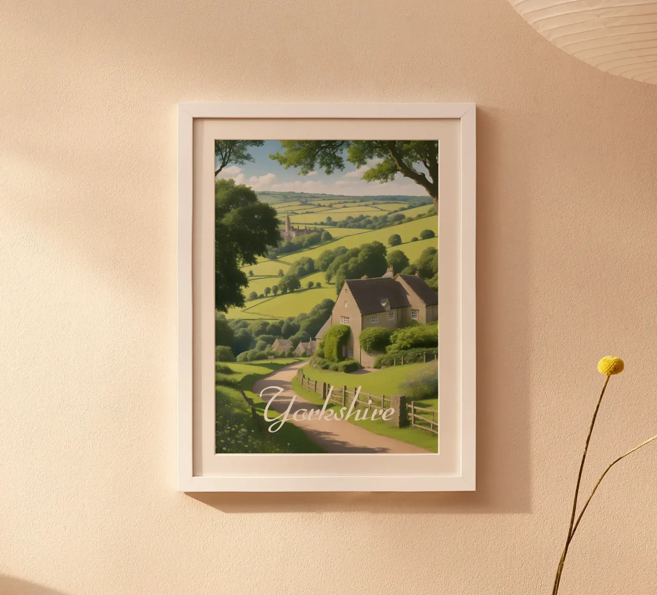 Scena di campagna dello Yorkshire poster da Charnwood Prints
