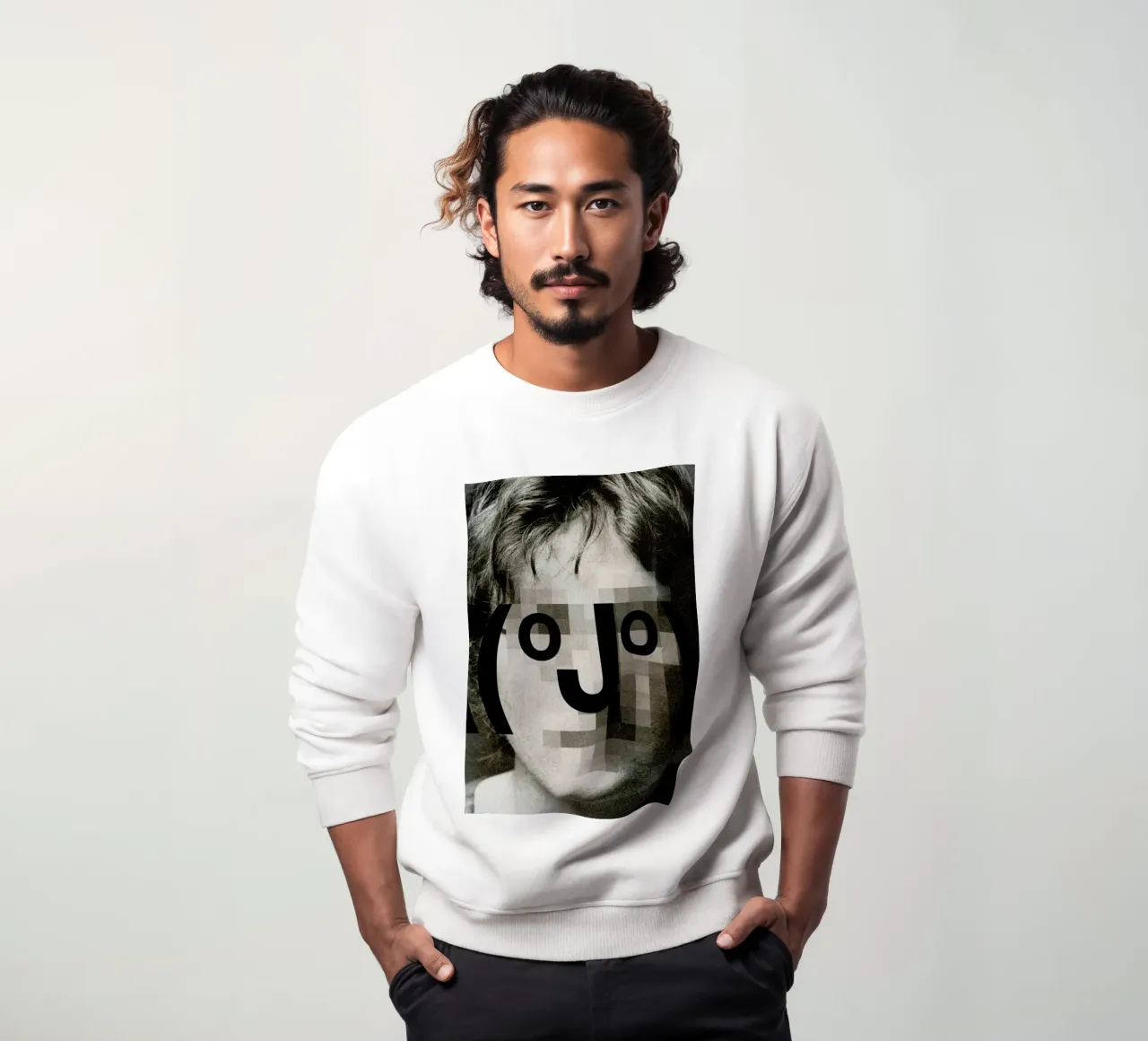 Retro Pop Emoticons John sweatshirt by Butcher Billy