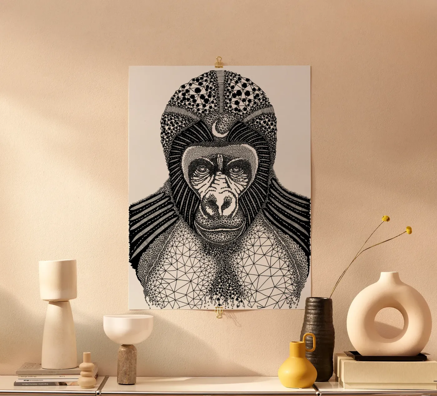 Gorilla poster by Artsymalistic