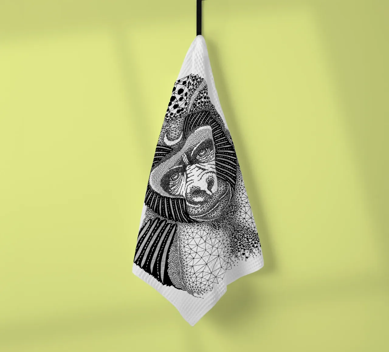 Gorilla canovaccio da cucina da Artsymalistic