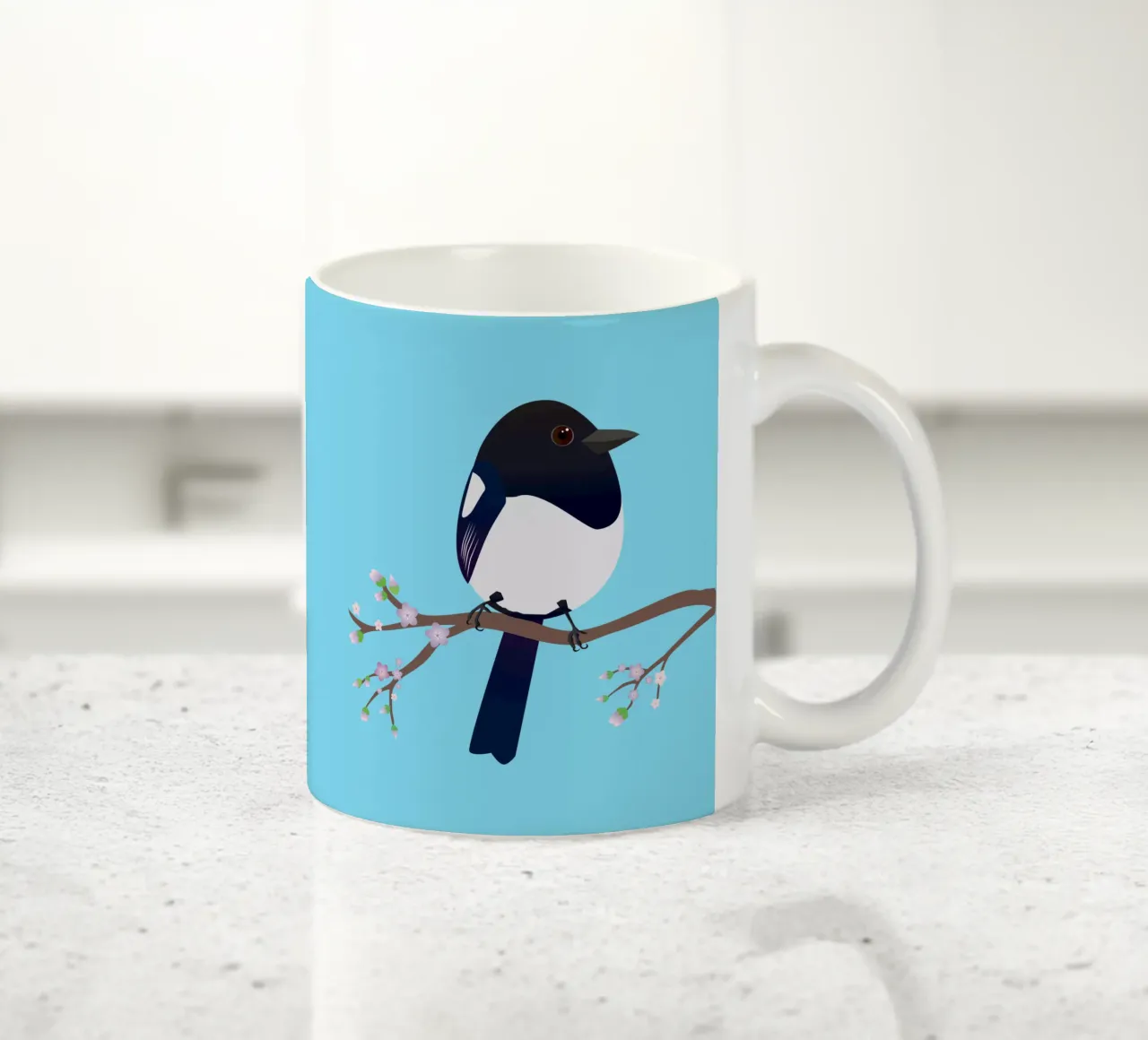 Simpatica gazza a forma di uovo tazza in ceramica da BwiseLizzy