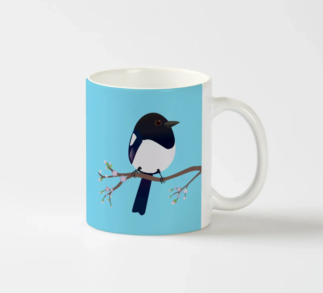 Simpatica gazza a forma di uovo tazza in ceramica da BwiseLizzy