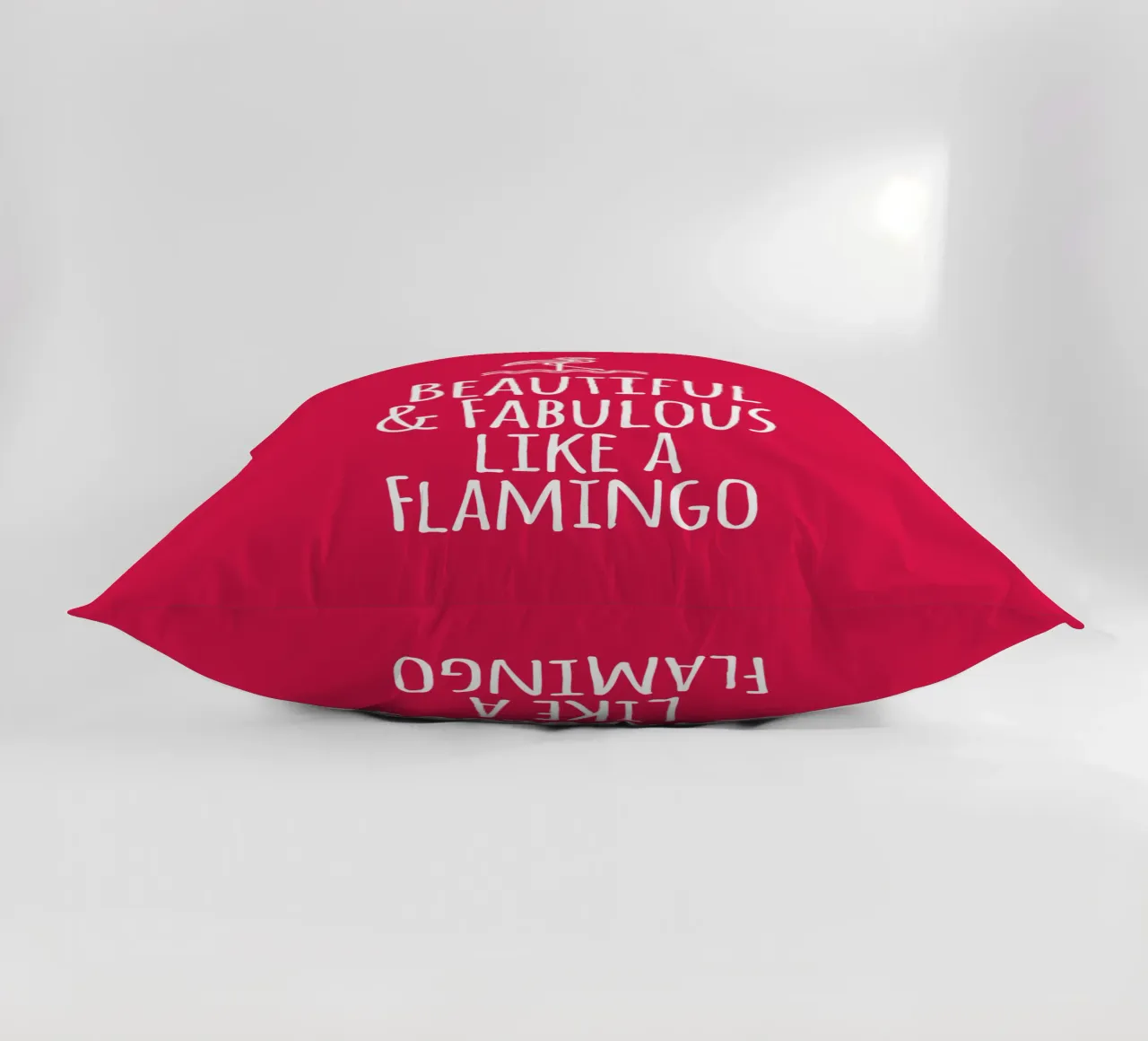 Beautiful and fabulous like a Flamingo cuscino da baobabprintstore