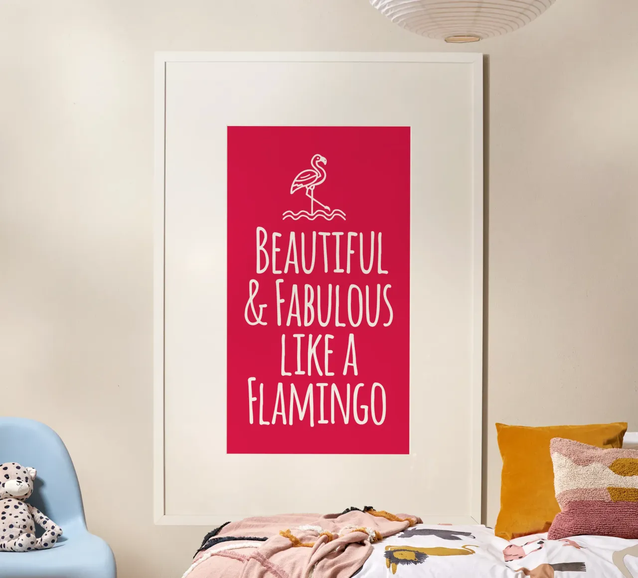 Beautiful and fabulous like a Flamingo carta hahnemühle da baobabprintstore