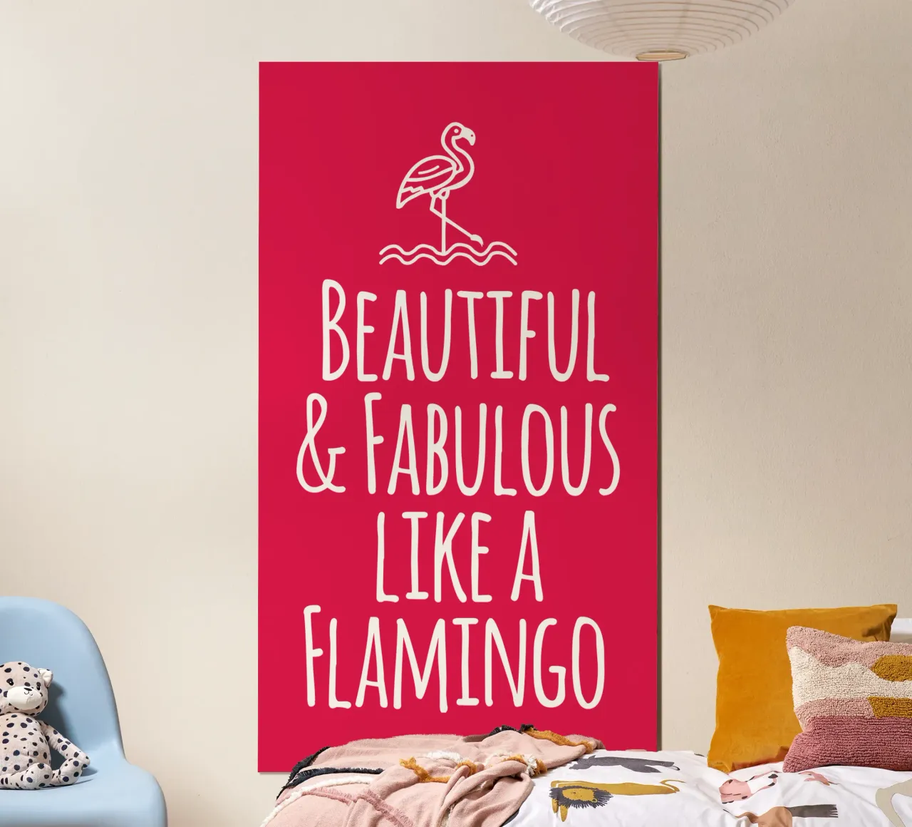 Beautiful and fabulous like a Flamingo carta hahnemühle da baobabprintstore