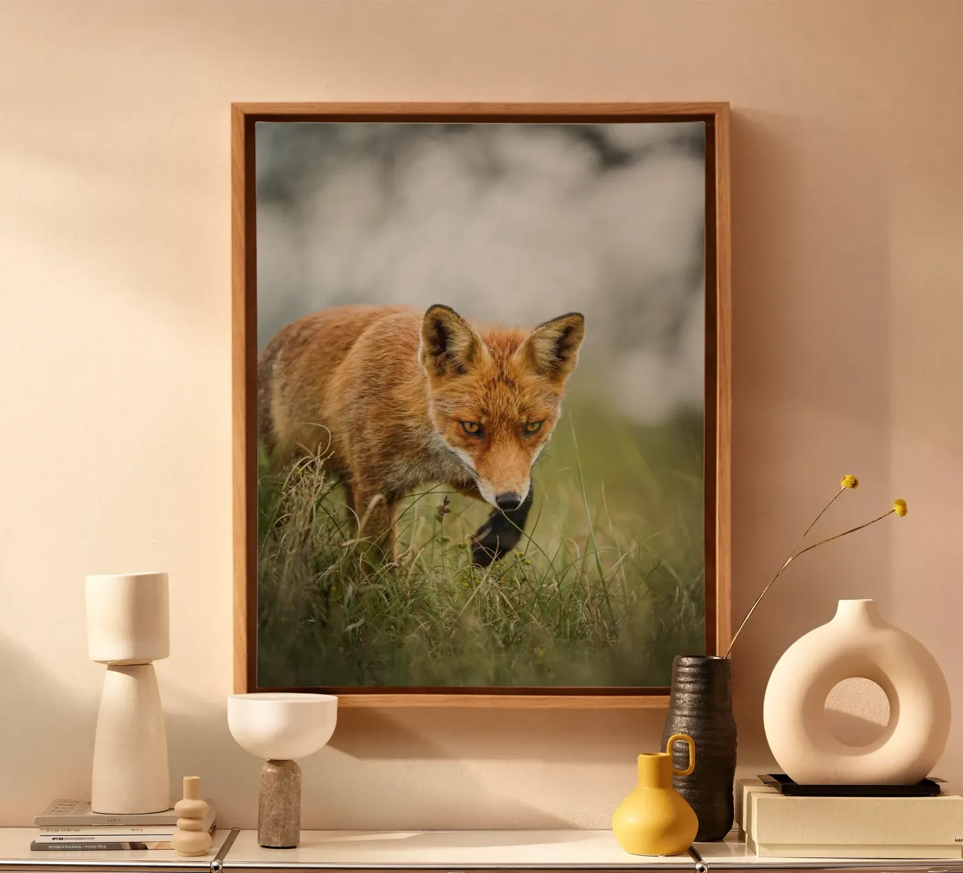 Red fox canvas by Tom's Wildlife